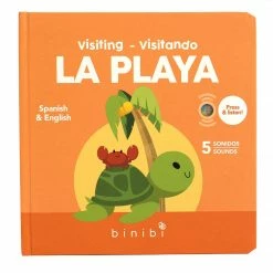 See What's New Binibi "Visiting - Visitando La Playa" Bilingual Sound Book