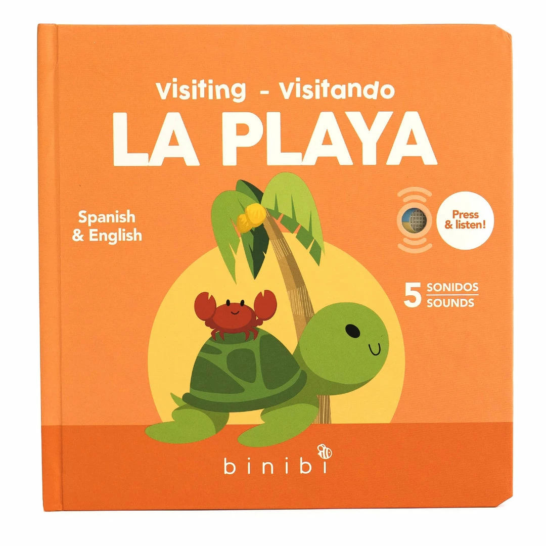 Cheapest 🌟 See What's New Binibi "Visiting - Visitando La Playa" Bilingual Sound Book 🌟 1 See What's New Binibi "Visiting - Visitando La Playa" Bilingual Sound Book