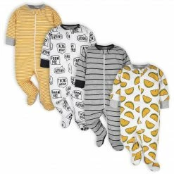 Onesies® Brand BabyPreemie - 24M 4-Pack Baby Boys Taco Sleep N' Plays