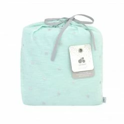 Promo ⭐ Just Born By Gerber® Baby Neutral Metallic Star On Mint Jersey Knit Crib Sheet ⭐ 3 Just Born By Gerber® Baby Neutral Metallic Star On Mint Jersey Knit Crib Sheet