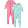 Gerber® 2-Pack Baby & Toddler Girls Unicorns Snug Fit Footed Cotton Pajamas BabyPreemie - 24M