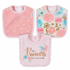 Gerber® 3-Pack Girls Princess Bibs BabyPreemie - 24M