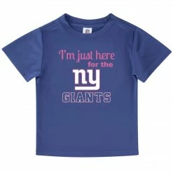 NFL New York Giants Girls Short Sleeve Tee Shirt BabyPreemie - 24M