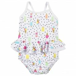 Gerber® 2-Piece Girls Frozen Treats Swimsuit & Hat Bundle