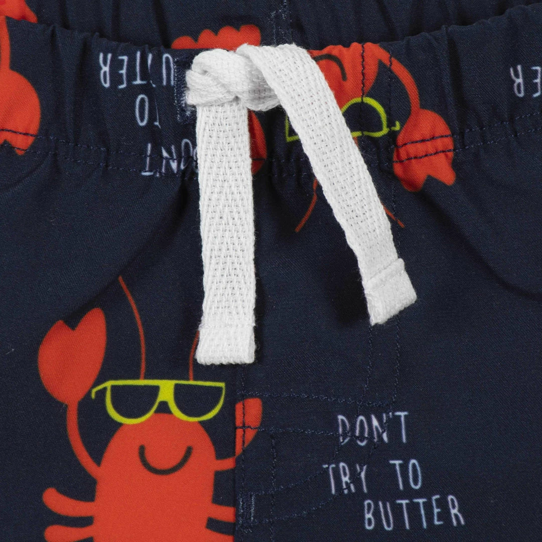 Coupon 😀 Gerber® 2-Piece Baby & Toddler Boys Lobster Swim Trunks & Rash Guard Set 🎉 4 Gerber® 2-Piece Baby & Toddler Boys Lobster Swim Trunks & Rash Guard Set
