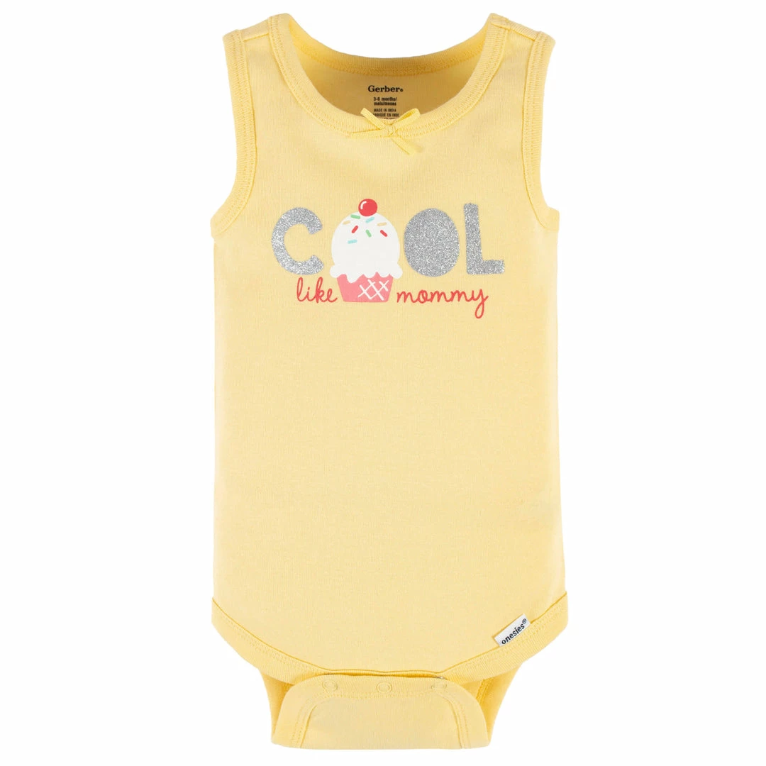 Buy 🔔 Gerber® 4-Pack Baby 👧 Girls Dots Of Rainbows Tank Onesies® Bodysuits 🎉 2 Gerber® 4-Pack Baby Girls Dots Of Rainbows Tank Onesies® Bodysuits