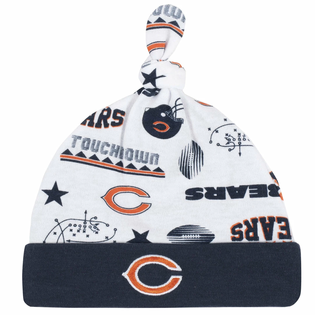 Flash Sale 🧨 NFL Chicago Bears 3-Piece Baby Boys Bodysuit, Sleep 'N Play, And Cap Set BabyPreemie - 24M 🌟 3 NFL Chicago Bears 3-Piece Baby Boys Bodysuit, Sleep 'N Play, And Cap Set BabyPreemie - 24M