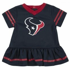 NFL Houston Texans Baby Girls Dress And Diaper Cover Set BabyPreemie - 24M