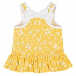 Gerber® See What's New 2-Piece Baby Girls Yellow Garden Sleeveless Tunic & Legging Set