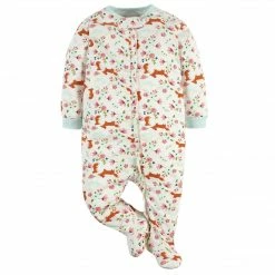 Gerber® BabyPreemie - 24M 2-Pack Baby Girls Fox & Smile Sleep 'n Plays