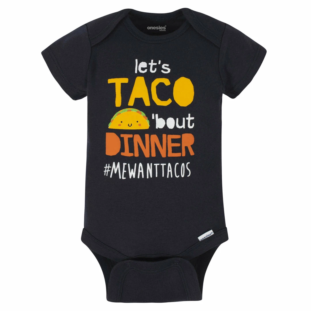 Promo 🌟 8-Pack Baby Neutral Taco Onesies® Brand Bodysuits 💯 4 8-Pack Baby Neutral Taco Onesies® Brand Bodysuits