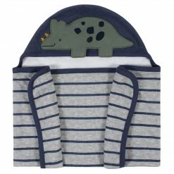 Gerber® Baby Boys Dino Hooded Bath Wrap
