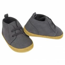 Gerber® Baby Boys Gray Faux Suede High Top Shoes