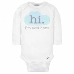 Gerber® 6-Pack Baby Neutral Words Long Sleeve Onesies® Bodysuits