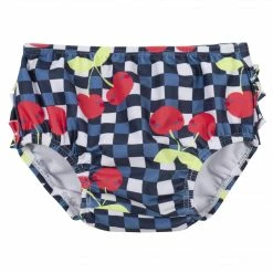 Gerber® 3-Piece Girls Cherry Kisses Swim Bottoms, Rash Guard, & Hat Bundle