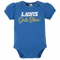 Promo ๐ NFL Detroit Lions Baby ๐ง Girls Short Sleeve Bodysuits BabyPreemie - 24M ๐ 8 NFL Detroit Lions Baby Girls Short Sleeve Bodysuits BabyPreemie - 24M