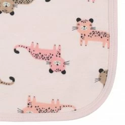 Gerber® 4-Pack Girls Leopard Terry Burp Cloths