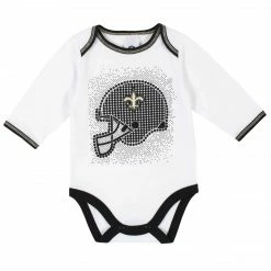 NFL BabyPreemie - 24M New Orleans Saints 3-Piece Baby Boys Bodysuit, Pant, And Cap Set