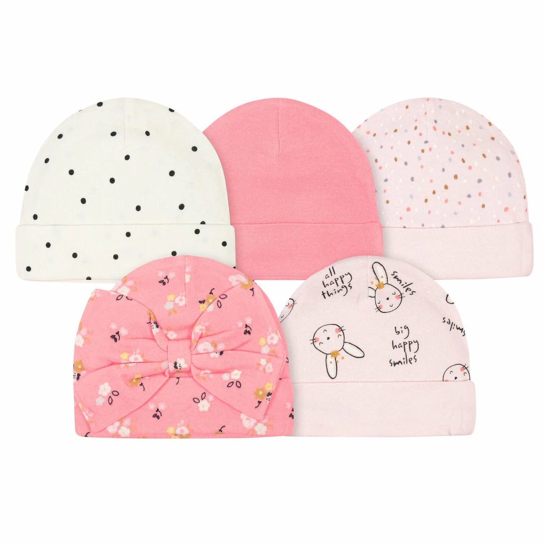 Budget 🎁 Gerber® BabyPreemie - 24M 5-Pack Baby 👧 Girls Ballerina Caps 👍 1 Gerber® BabyPreemie - 24M 5-Pack Baby Girls Ballerina Caps
