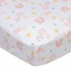 Gerber® Toddler Girl Girls Rainbows Fitted Crib Sheet