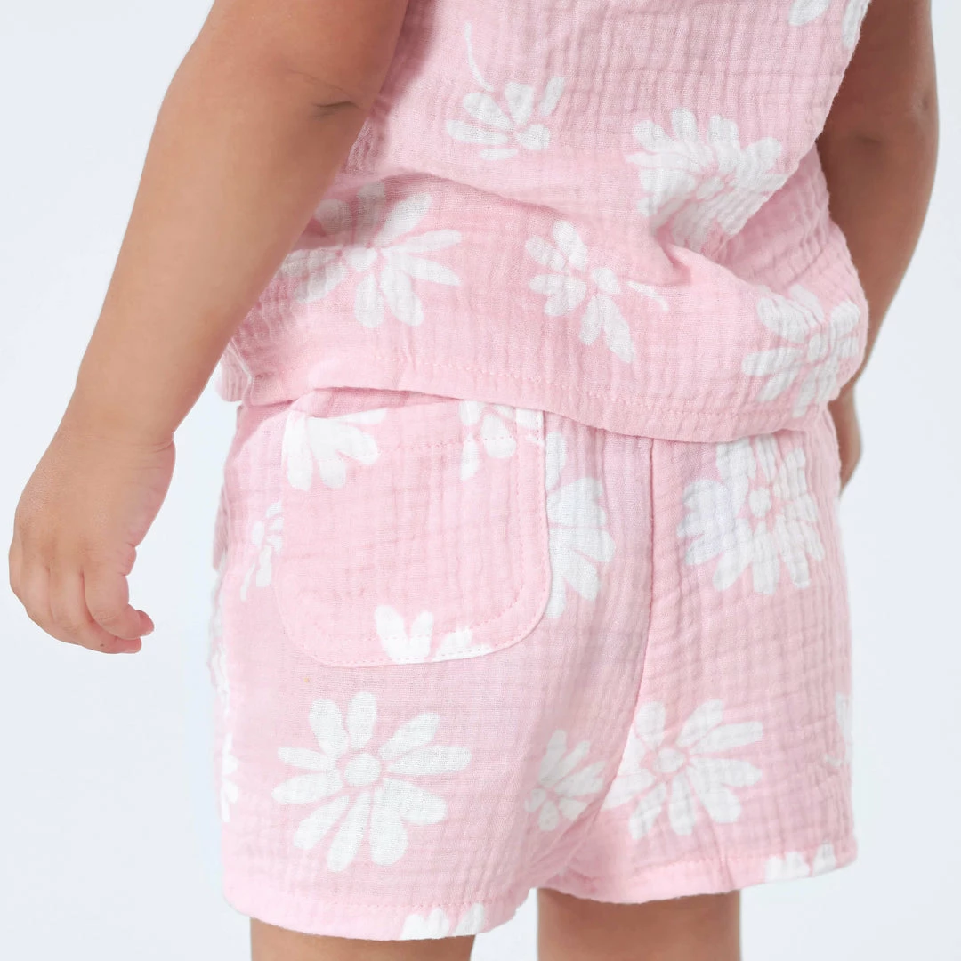 Top 10 😍 Gerber® Kids BabyPreemie - 24M Infant & Toddler 👧 Girls Pink Floral Gauze Shorts ✔️ 3 Gerber® Kids BabyPreemie - 24M Infant & Toddler Girls Pink Floral Gauze Shorts