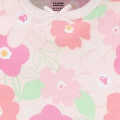 Gerber® See What's New 4-Pack Baby Girls Summer Blossom Tank Onesies® Bodysuits