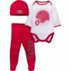 NFL BabyPreemie - 24M 3-Piece Baby Boys 49Ers Bodysuit, Footed Pant, & Cap Set