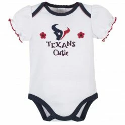 NFL Houston Texans Baby Girls Short Sleeve Bodysuits BabyPreemie - 24M
