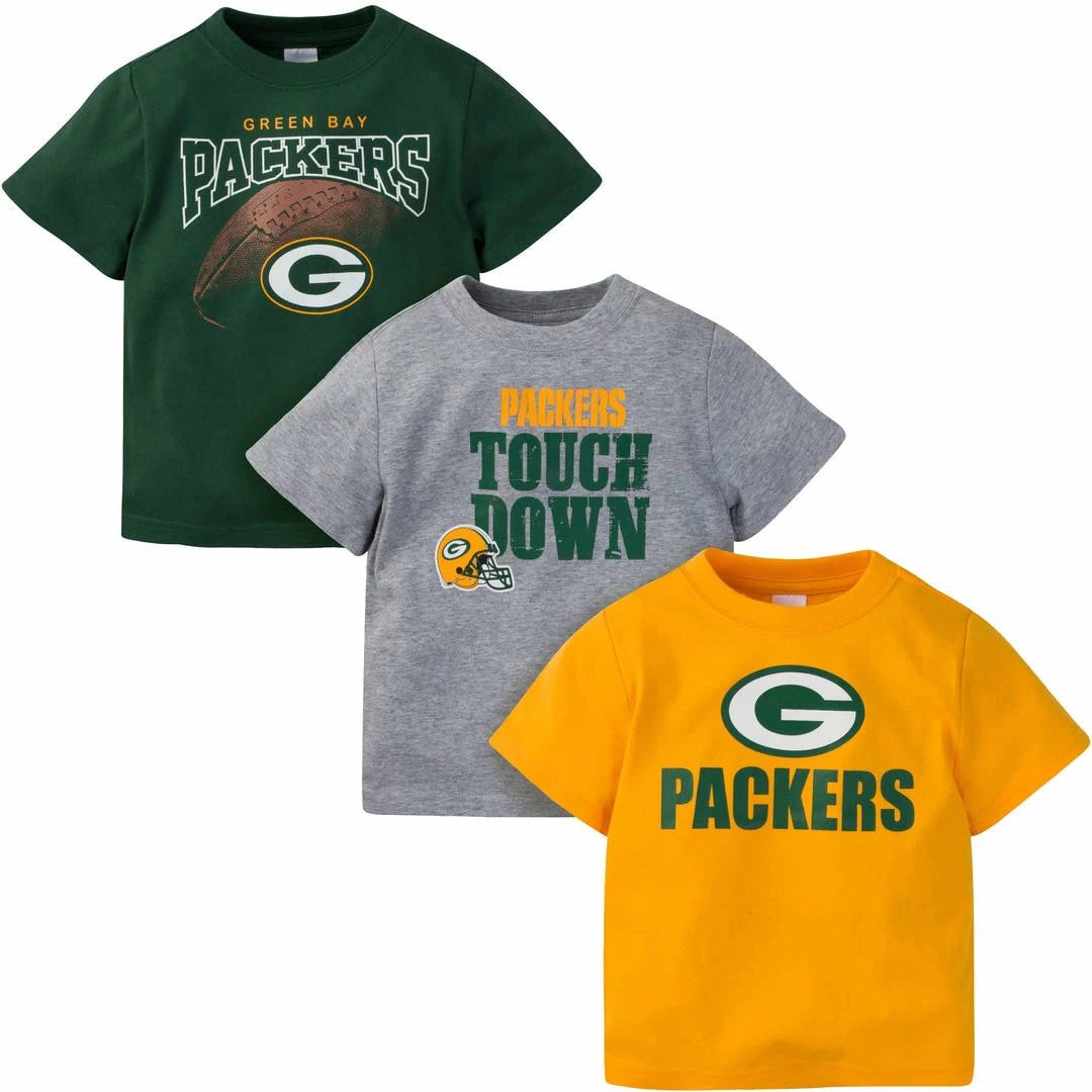 Deals 🎉 NFL BabyPreemie - 24M 3-Pack Baby & Toddler Boys Packers Short Sleeve 👕 Shirts ❤️ 1 NFL BabyPreemie - 24M 3-Pack Baby & Toddler Boys Packers Short Sleeve Shirts