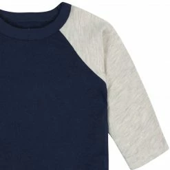 Gerber® See What's New 3-Pack Baby & Toddler Boys Royal Blues Long Sleeve Baseball Tees