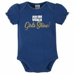 Discount 💯 NFL 3-Pack Baby 👧 Girls Colts Short Sleeve Bodysuits BabyPreemie - 24M ⌛ 9 NFL 3-Pack Baby Girls Colts Short Sleeve Bodysuits BabyPreemie - 24M
