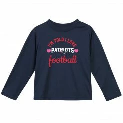 NFL BabyPreemie - 24M Infant & Toddler Girls New England Patriots Long Sleeve Tee