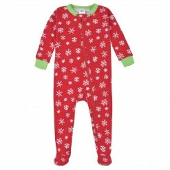 Gerber® Baby Neutral Snowflake Snug Fit Footed Cotton Pajamas BabyPreemie - 24M