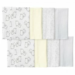 Gerber® 8-Pack Baby Neutral Sheep Burp Cloths BabyPreemie - 24M