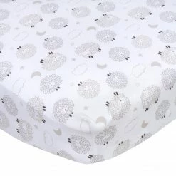 Gerber® Neutral Sheep Fitted Crib Sheet Baby Neutral