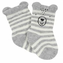 Gerber® 6-Pack Baby Boys Bear Wiggle Proof® Jersey Crew Socks