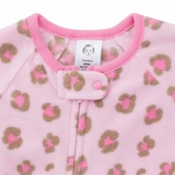 Gerber® 2-Pack Baby & Toddler Girls Leopard Fleece Pajamas BabyPreemie - 24M
