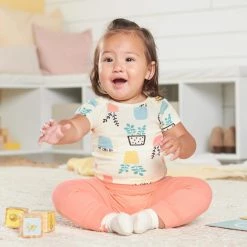 Gerber® BabyPreemie - 24M 2-Pack Baby Girls Comfy Stretch Orange & Black Pants